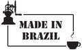 Stamp imprint for coffee industry, Made in Brazil