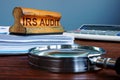 Stamp IRS audit and accounting documents