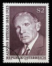 Stamp issued in the Austria shows Alfons Petzold, 50th Anniversary of the Death