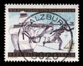 Stamp issued in the Austria shows Biathlon World Championships