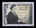 Stamp issued in the Austria shows EUROPA Stamp - Famous Women, Paula von Preradovic