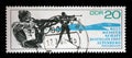 Stamp issued in Germany - Democratic Republic DDR dedicated to biathlon world championship in Altenberg