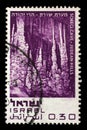 Stamp issued in the Israel shows Soreq Cave - Judean Hills, Nature Reserves