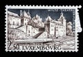 Stamp issued in Luxembourg shows Wiltz Open-Air Theater Royalty Free Stock Photo