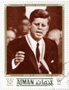 Stamp with Kennedy