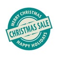 Stamp Merry Christmas, Happy Holidays - Christmas Sale