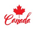 Stamp with name of Canada