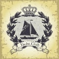 Yacht club emblem