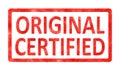 Stamp original certified