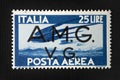 Stamp overprinted AMG VG