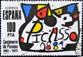 Stamp of the painter Pablo Picasso