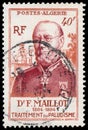 Stamp printed in the Algeria shows Dr. F. Maillot