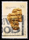 Stamp printed in Australia shows Burke and Wills