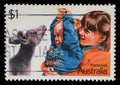 Stamp printed in Australia shows image of Aussie kids