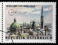 Stamp printed in Austria, is dedicated to the Vienna International Philatelic Exhibition