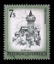 Stamp printed in Austria shows Burg Falkenstein