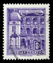 Stamp printed in Austria shows Graz Landhaus Royalty Free Stock Photo