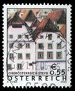 Stamp printed in Austria shows image of the Sankt Ulrich bei Stey