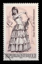 Stamp printed in Austria, shows the operetta A Waltz Dream, by Oscar Straus Royalty Free Stock Photo