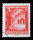 Stamp printed in Austria, shows Schloss in Spittal an der Drau