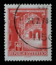 Stamp printed in Austria, shows Schloss Porcia, Porcia Castle in Spittal an der Drau