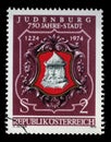 Stamp printed by Austria, shows Seal of Judenburg Royalty Free Stock Photo