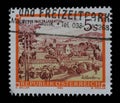 Stamp printed in Austria shows St. Pauls Abbey in the Lavanttal, Karintien, from the series Monasteries and Abbeys in Austria