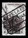 Stamp printed in Belgium shows Railway Worker