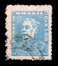 Stamp printed in Brazil, shows portrait of Duke of Caxias