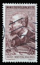 Stamp printed in Czechoslovakia shows Alois Mrstik, 1861-1925, painter, Culture and Science Personalities series