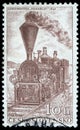 Stamp printed in Czechoslovakia, shows Locomotiv Zbraslav