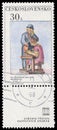 Stamp printed in Czechoslovakia, shows sculpture by O. Gutfreund