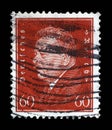 Stamp printed in the German Reich shows Friedrich Ebert