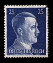 Stamp printed in Germany shows image of Adolf Hitler Royalty Free Stock Photo