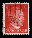 Stamp printed in Germany shows image of Adolf Hitler Royalty Free Stock Photo