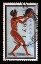 Stamp printed in Greece from the \