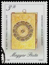 Stamp printed in Hungary, shows Antique Clock