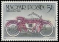 Stamp printed in Hungary shows NSU Royalty Free Stock Photo