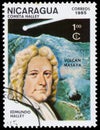 Stamp printed in Nicaragua shows Edmond Halley