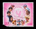 Stamp printed in Philippines, shows Children of the world, 15th Anniversary Of Universal Children`s Day