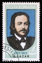 Stamp printed in Romania shows Gheorghe Lazar