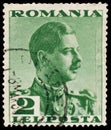 Stamp printed in Romania, shows King Carol II