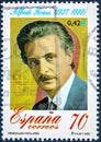 A stamp printed in Spain shows Alfredo Kraus Royalty Free Stock Photo