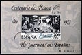 A stamp printed in Spain shows painting by Pablo P Royalty Free Stock Photo