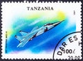 TANZANIA - CIRCA 1993: A stamp printed in Tanzania shows Mig-31, Military Aircrafts serie, circa 1993