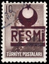 Stamp printed in Turkey shows Mustafa Ismet Inonu Royalty Free Stock Photo