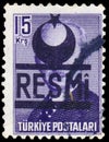 Stamp printed in Turkey shows Mustafa Ismet Inonu Royalty Free Stock Photo