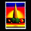 A stamp printed in USSR shows image of the Stupa, circa 2016 AI generated