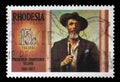 Stamp in Rhodesia shows Frederick Courteney Royalty Free Stock Photo