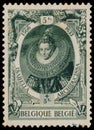 Stamp shows image of the Isabella Archiducissa Royalty Free Stock Photo